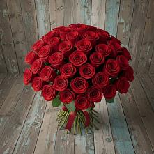 Букет 55 Красных роз Фридом #REPLACE_PRED# Вахонино
