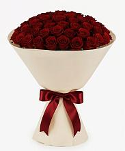 Букет 101 Бордовая роза Блэк Бакарра в Вахонино