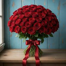 Букет Красные розы Блэк Меджик в Вахонино