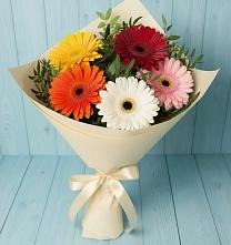 Букет цветов из:  Герберы в Вахонино