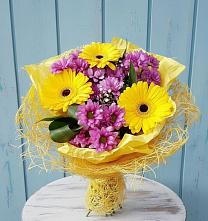 Букет цветов из:  Хризантемы и Герберы #REPLACE_PRED# Вахонино