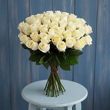 Букет 51 Белая роза Эдлесс Лав #REPLACE_PRED# Вахонино