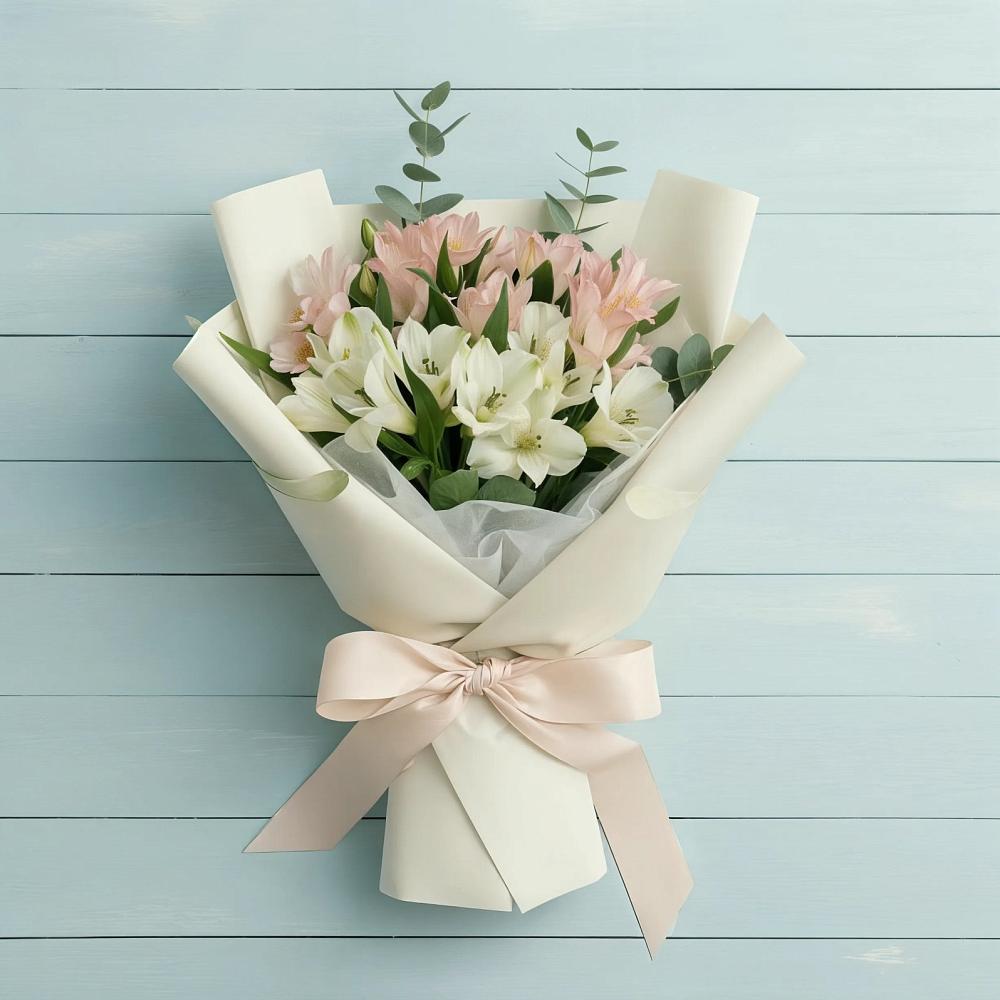 Букет цветов из: Альстромерии в Вахонино