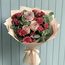 Букет цветов из:  Гвоздики и Розы #REPLACE_PRED# Вахонино