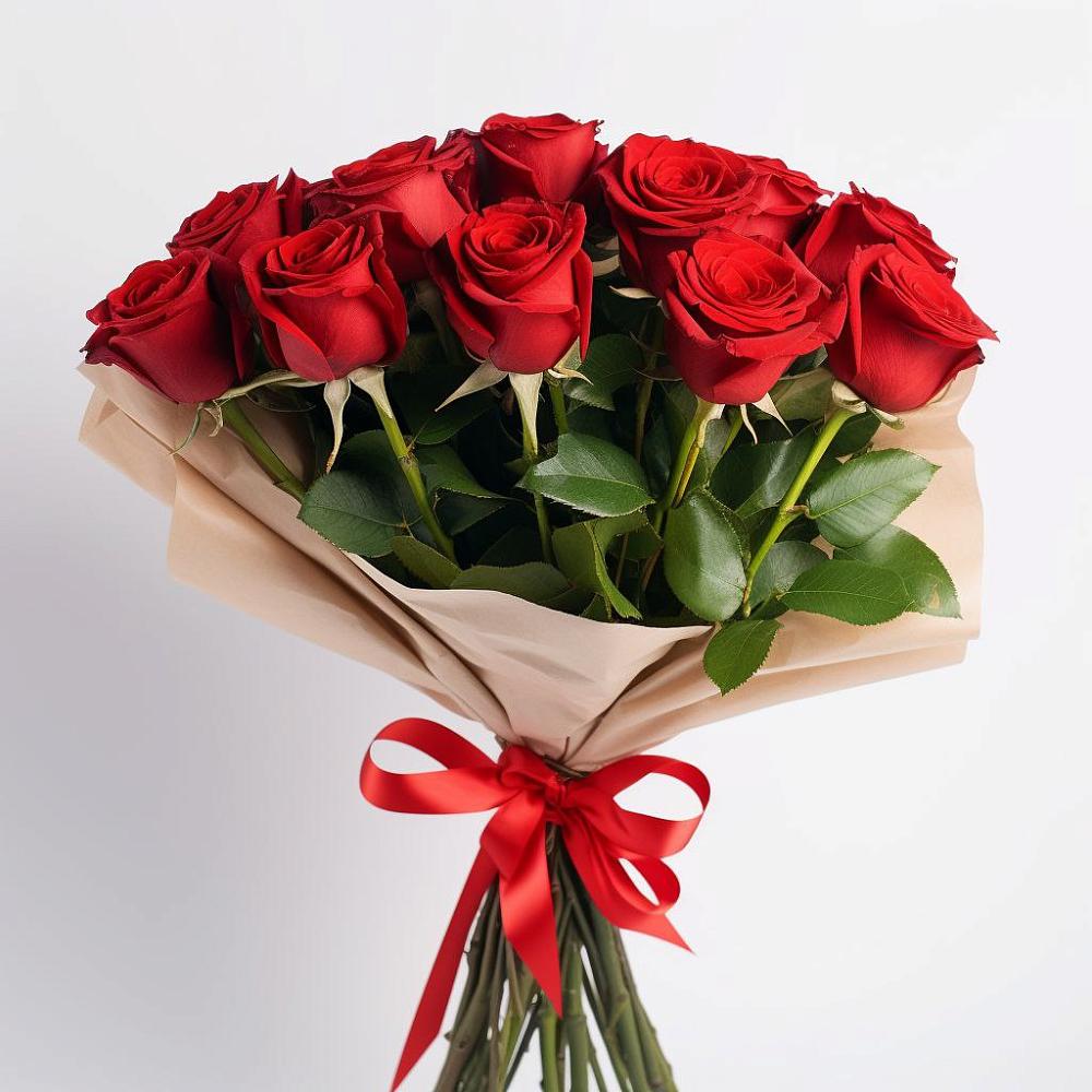 Букет 11 Красных роз Эдлесс Лав в Вахонино
